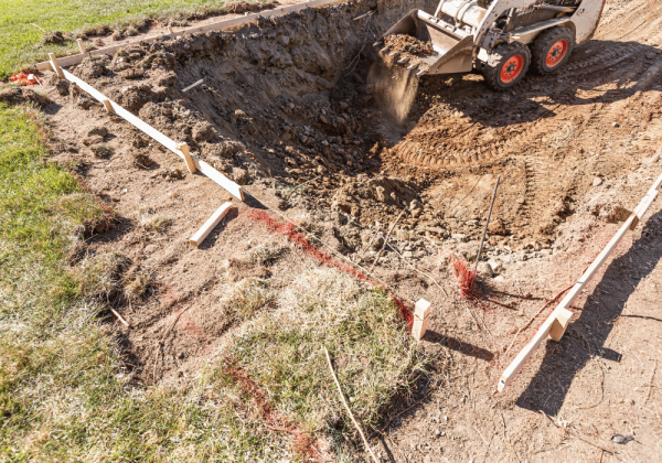 pool site preparation